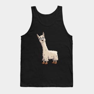 Fancy Cute Llama Tank Top